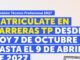 Estudiantes revisando opciones de matricula para la admision tecnico profesional sin paes