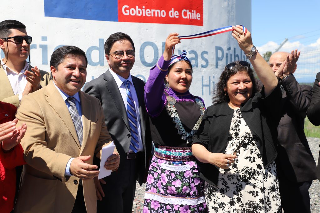 Inauguracion del proyecto de agua potable rural en el sector Nereco de Lautaro