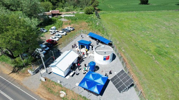 Inauguracion del proyecto de agua potable rural en el sector Nereco de Lautaro