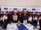 Autoridades regionales junto a deportistas de La Araucanía premiados por sus medallas en los Juegos Suramericanos Santa Fe 2026