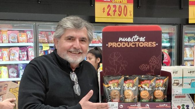Fachada del nuevo supermercado Santa Isabel inaugurado por Cencosud en la comuna de Lautaro