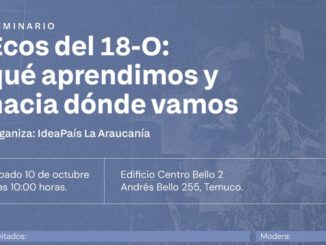 Seminario Ecos del 18O organizado por IdeaPaís con panelistas invitados para reflexionar sobre el estallido social en Chile