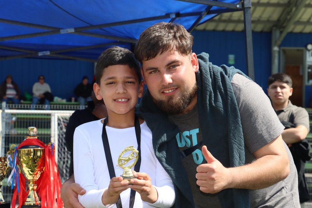 Ninos participando en la Copa Aniversario de futbol formativo del Club Union Lican Ray