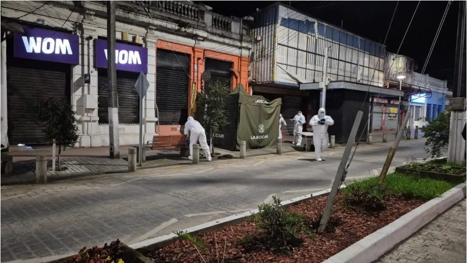 Carabineros de Lautaro realizando un operativo policial tras un homicidio