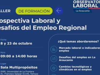 Dirigentes sindicales participando en un taller de formación laboral y uso de inteligencia artificial en La Araucanía