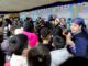 Ninos y jovenes participando en el Encuentro de las Infancias para la Revitalizacion del Mapuzugun en Temuco