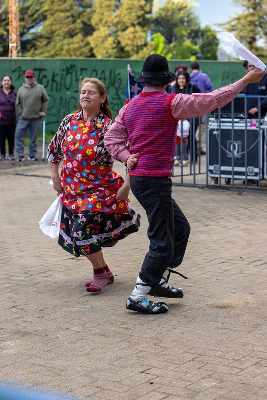 Artesanos y emprendedores locales en la Feria de las Tradiciones en el Parque Estadio de Victoria