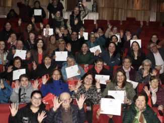 Ceremonia de entrega de recursos del Fondo Nacional del Adulto Mayor a organizaciones de Angol y Renaico