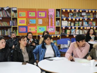 Funcionarios del Departamento de Educación Municipal de Villarrica participando en una capacitación de primeros auxilios y RCP.