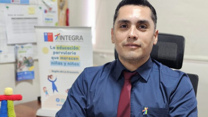 Niños felices aprendiendo en un jardín infantil de Fundación Integra en La Araucanía