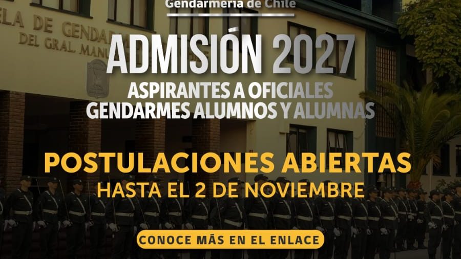 Gendarmería de chile inicia el proceso de admisión 2027 en la Araucanía con nuevos requisitos