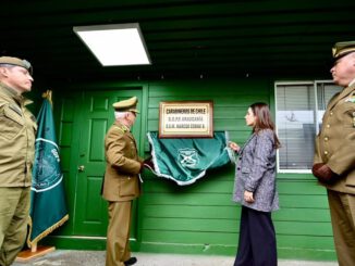 Ceremonia de cambio de placa del GOPE Araucanía en honor al Suboficial Mayor Marcos Cosme Barquero