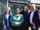 Autoridades visitando una vivienda mejorada en Perquenco gracias al Programa Habitabilidad