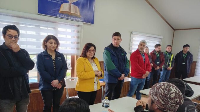 Postulantes participando en el proceso de selección de brigadistas forestales en Cholchol