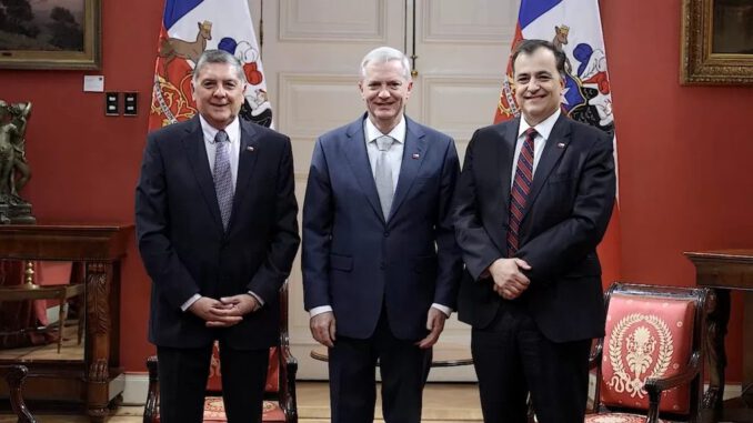 Gonzalo Arenas Hödar asumiendo como nuevo vocero de Gobierno en La Moneda bajo la administración de José Antonio Kast