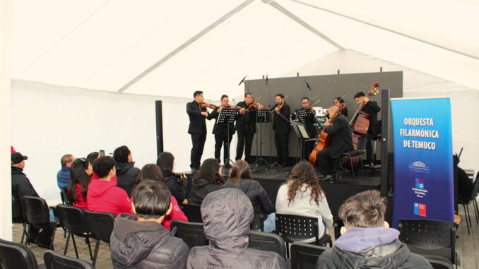 Concierto de la Orquesta Filarmónica de Temuco en la Universidad Autónoma por el Día de la Música Chilena