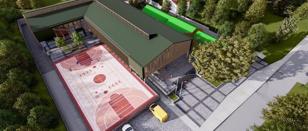 Nueva infraestructura de la moderna escuela en Molco Alto Villarrica