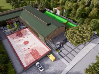 Nueva infraestructura de la moderna escuela en Molco Alto Villarrica