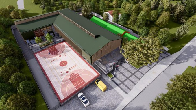 Nueva infraestructura de la moderna escuela en Molco Alto Villarrica
