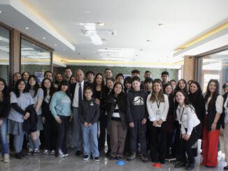 Ninos, ninas y adolescentes reunidos en el primer encuentro provincial de Consejos Consultivos en Malleco