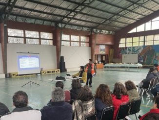 Obras de construccion del nuevo estanque de agua potable rural en Putue