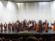 Orquesta Filarmonica de Temuco tocando en el Teatro Municipal bajo la direccion de Carlos Zamora