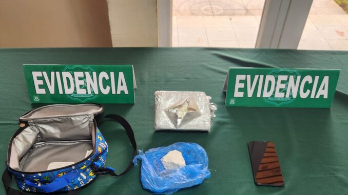 Perro policial Gorky de Carabineros detecta maleta con cocaina en el Rodoviario de Temuco