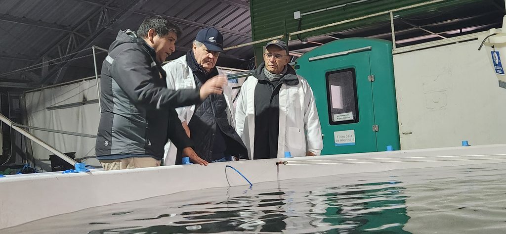 Presidente de SalmonChile durante su visita institucional a pisciculturas en La Araucanía