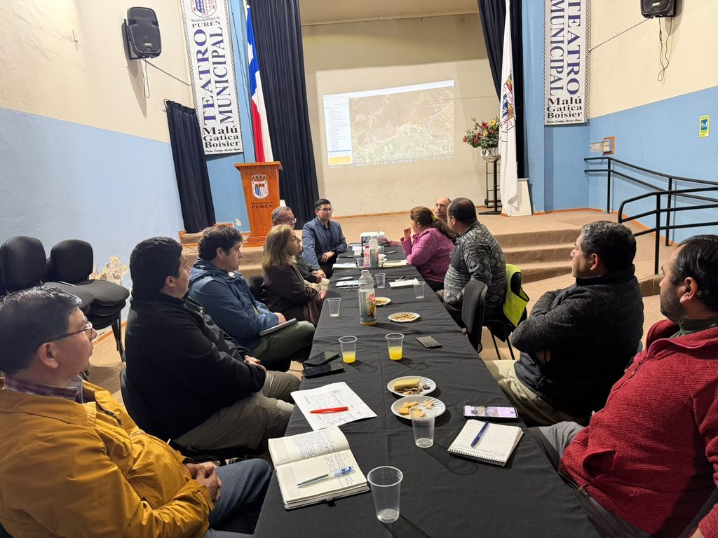 Reunión del COGRID en Purén para coordinar recursos y prevención de incendios forestales