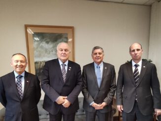 El senador Miguel Becker reunido con ministros de Estado para discutir la seguridad en La Araucanía