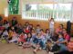 Teletín junto a los niños y niñas del Jardín Infantil Ardillitas en Villarrica promocionando la Teletón 2026.